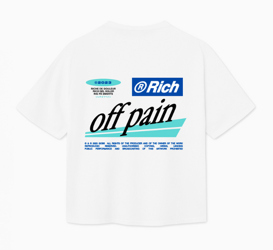 Rich Off Pain - Hvid Tee
