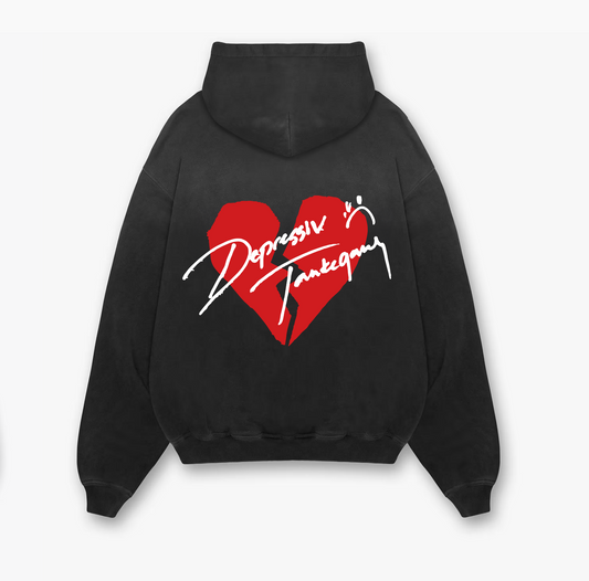 Depressiv Tankegang - Sort Hoodie